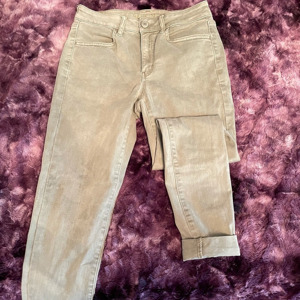 Green American eagle jeans